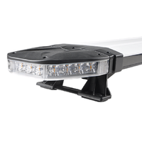 Barre lumineuse d'avertissement LED rechargeable ECE R65 R10 900 mm, lumière stroboscopique ambre avec télécommande