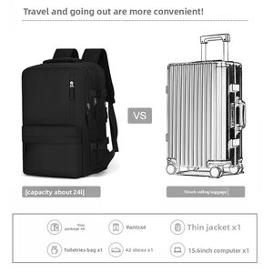 <span class=keywords><strong>Sac</strong></span> <span class=keywords><strong>à</strong></span> <span class=keywords><strong>dos</strong></span> pour <span class=keywords><strong>ordinateur</strong></span> portable imperméable de grande capacité pour femmes, avec logo personnalisé, pour les voyages d'affaires quotidiens, avec port USB - Product Image 4