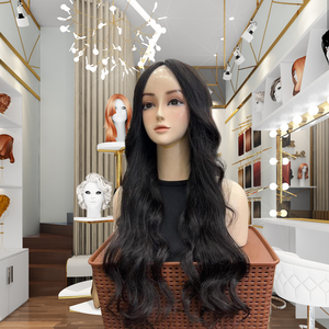 Ho Chi Minh Ville Femmes Pleine Dentelle Vierge Cheveux Avant de Lacet Perruque Sans Colle Longue Style Lâche Couleur Personnalisée Délié Naturel - Product Image 4