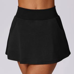 Sporttennisrok Met Hoge Taille Voor Dames En Buiten Met Ademende Yoga-Rok Met Zakken - Product Image 5