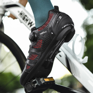 Tabolu Cycling Shoes Breathable Mesh Upper Road Bike Shoes Men Professional Cycling Footwear - Product Image 2