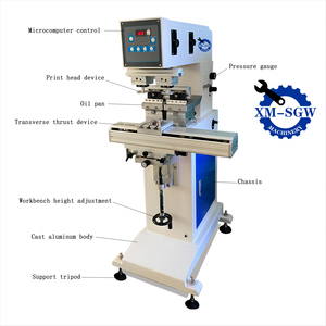 Vendita calda 2 stampanti a due colori Pad navetta aperto vassoio per calamaio inchiostro Tampo stampante orologio quadrante penna tampone macchina per il Logo - Product Image 2