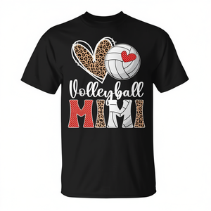 Camiseta de voleibol Mimi para abuela de jugador, diseño con estampado de leopardo - Product Image 2
