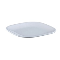 Assiette de Présentation Carrée en Mélamine Blanche de 10,5 Pouces avec Impression Personnalisée Motif Fleur Chinoise pour la Restauration en Gros