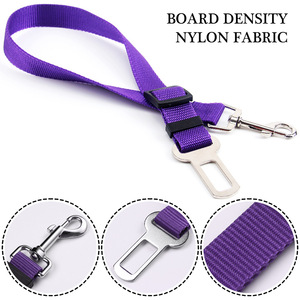 Barato personalizado ajustable mascota perro gato seguridad gato vehículo correa de nailon tela perro cinturón de seguridad - Product Image 2