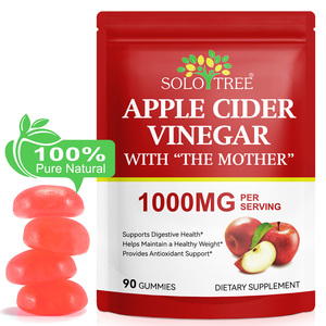 SOLOTREE Gummies Vinaigre de Cidre de Pomme Bio Kéto pour la Perte de Poids, 100% Pures et Naturelles, Vegan, pour Femmes et Hommes - Product Image 1