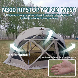 Sản Phẩm Mới Lều Cắm Trại Hình Ngôi Sao Lều Gấp Gọn Di Động Lều Cắm Trại Ngoài Trời 3-4 Người Chống Nước Cắm Trại Gia Đình - Product Image 2