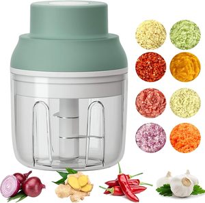 Kitchen Household Multi-functional Glass Container Garlic Ginger Spice Chili Vegetable Onion Mini USB Powered 300ml Capacity - Product Image 1