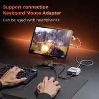Audio-Adapter Plextone 5-in-1 GS5 PD 60W Schnellladung Gaming-Adapter USB-Anschluss Typ C zu 3,5mm Adapter Gaming-Adapter für I PAD