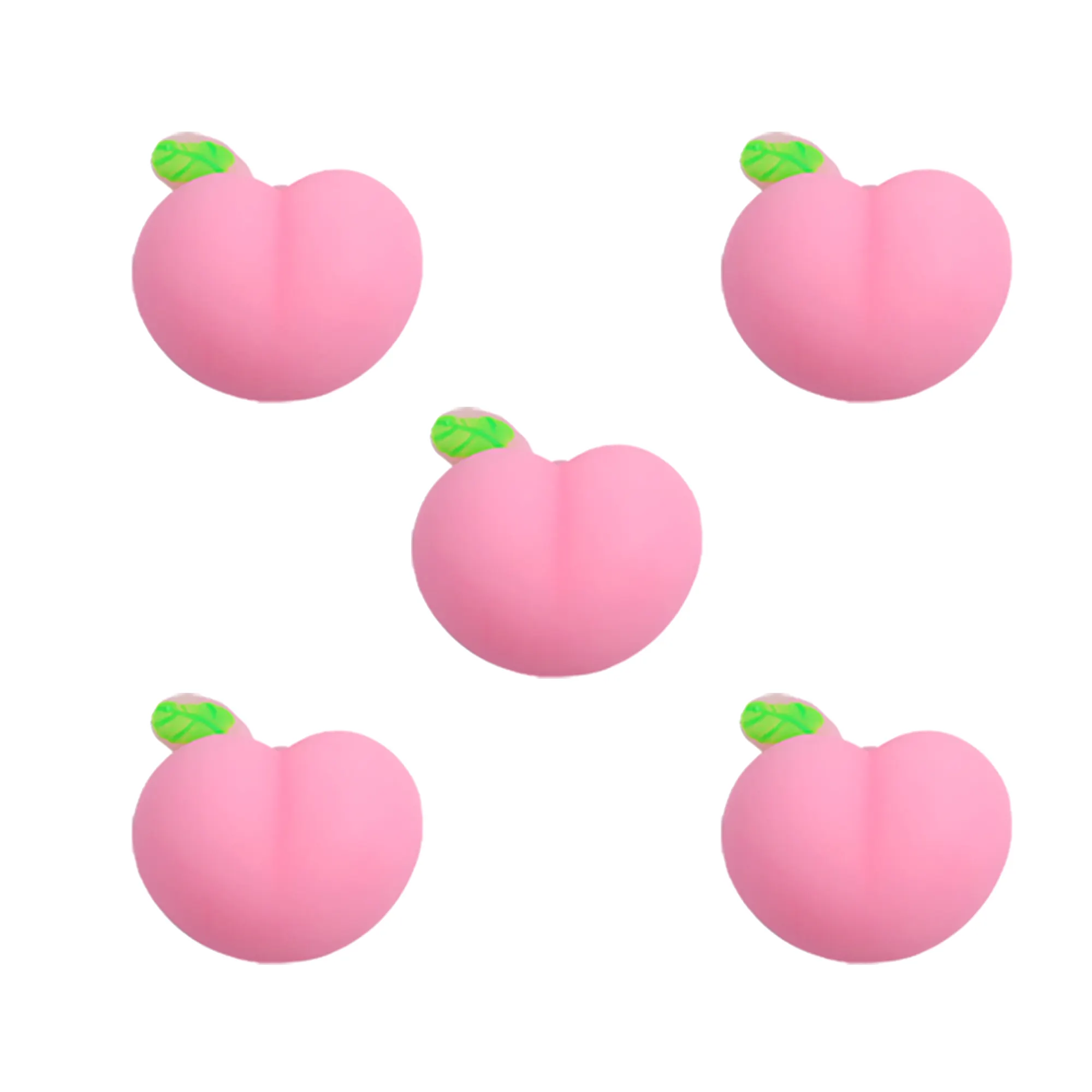 Mainan anak-anak lucu Tuanzi Peach merah muda Pop kreatif lintas batas 2024 untuk menghilangkan stres menyenangkan cinta terjepit pantat