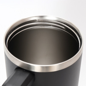 <b>Insulated</b> <b>Mug</b> 40oz With Handle Straw Frosted Texture Vehicle Outdoor Travel Tumbler Stainless Steel - Product Image 3
