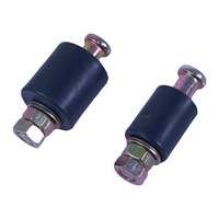 Guide supérieur de portail coulissant support de rouleau en nylon rouleau de guidage de portail coulissant avec support de poteau E pour ouvre-porte pivotant à moteur automatique