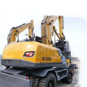 Excavatrice sur roues haute performance XE180WD, 18 tonnes, transmission 4x4 pour opérations rapides en milieu urbain et routier - Product Image 4