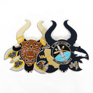 Pabrik produsen grosir gaya bahari paduan seng berlapis emas koin tantangan kustom pembuat koin peringatan logam - Product Image 2