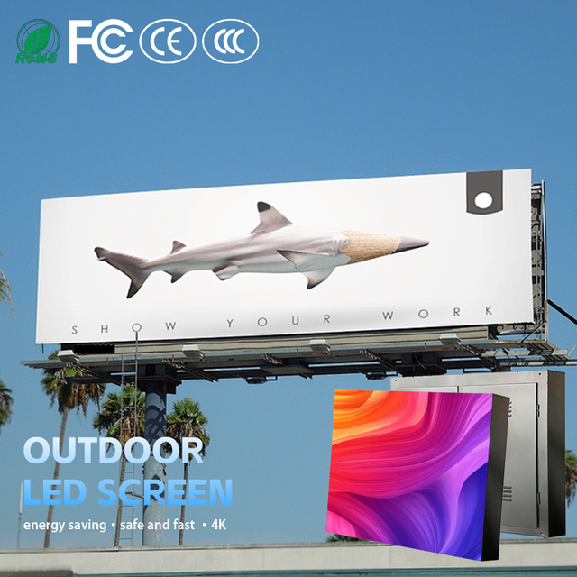 High Contrast P2.5 P3 P4 Outdoor LED Display 4K Full Color Outdoor Advertising Screen