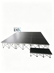 เวทีไม้อัดพร้อมโครงอลูมิเนียม เวทีเคลื่อนที่สำหรับงานแต่งงาน การแสดง นิทรรศการ และงานดนตรี - Product Image 2