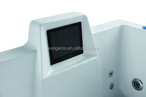 Offre Spéciale aux USA Bain à remous d'angle en acrylique WHIRLPOOMassage Baignoires avec TV et réfrigérateur Blaneo - Product Image 6