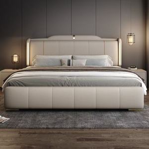 Ensemble de lit en cuir économique - Cadre de lit double 180*200 avec rangement (option Queen/King) - Product Image 3