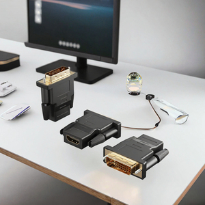 อะแดปเตอร์แปลง DVI เป็น 3 ชิ้น ชุบทอง สำหรับเชื่อมต่อจอภาพ ทีวี โปรเจคเตอร์ และเครื่องเล่นเกม - Product Image 2