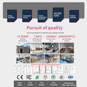 مكيف هواء محمول مخصص حسب الطلب، مروحة تبريد صغيرة محمولة باليد، مروحة توربو قابلة للارتداء للاستخدام الخارجي، مروحة يدوية بلاستيكية - Product Image 4