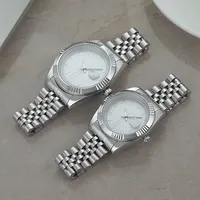 Montre-bracelet classique unisexe à quartz avec bracelet en acier inoxydable, cadran en verre, 20 mm, date automatique, calendrier, résistance à l'eau 3ATM