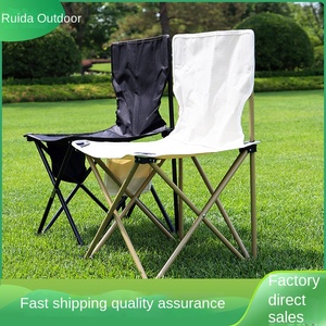 เก้าอี้ตกปลาแบบพับได้น้ำหนักเบาพิเศษพร้อมผ้าอ๊อกซ์ฟอร์ดดีไซน์กะทัดรัดสำหรับการตั้งแคมป์กลางแจ้งรถปิกนิก - Product Image 3