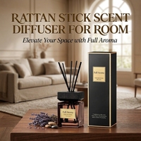 Accesorio de Decoración de Interiores Elegante, Difusor de Aromas de Alta Gama OEM, Botella Cuadrada de Vidrio, Fragancia Duradera para Hotel o Villa