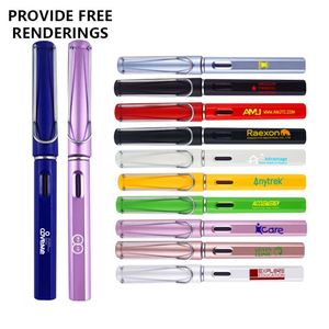 Ensemble de stylos gel personnalisés avec logo, stylo à eau noir, largeur d'écriture 0,5 mm, tige en plastique, pour bureau, école, publicité, éducation, cadeau - Product Image 1