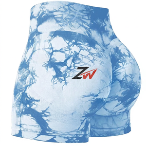 Seamless Custom High Quality Contour Scrunch Nylon Spandex <b>Women</b> Sportswear Workout Fitness Gym <b>Yoga</b> <b>Shorts</b> - Product Image 1