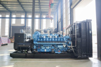 Générateur diesel à châssis ouvert Baudouin, triphasé, 50/60 Hz, 1500-3000 kW, tension nominale 240 V, ATS, 1800 tr/min, différents modèles