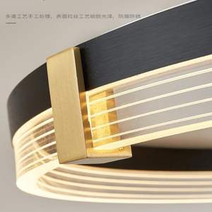 Luz de dormitorio moderna y simple, LED nórdico <span class=keywords><strong>Ing</strong></span> para la vida en la cama, techo redondo de lujo - Product Image 4