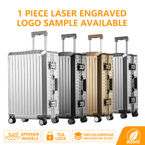 High Quality Designer Aluminium Reisekoffer Koper Koffer Checked Trolley Set Suitcases <strong>Luggage</strong> Full Aluminum Travel <strong>Luggage</strong> - Product Image 2