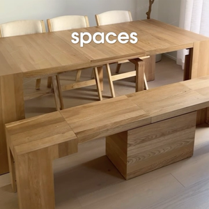 Meubles de <span class=keywords><strong>salle</strong></span> à <span class=keywords><strong>manger</strong></span> en bois massif modernes, <span class=keywords><strong>table</strong></span> et chaises de <span class=keywords><strong>salle</strong></span> à <span class=keywords><strong>manger</strong></span>, <span class=keywords><strong>extensible</strong></span> jusqu'à 3 mètres - Product Image 5