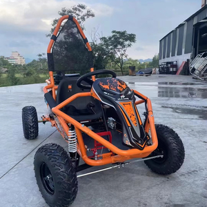 Xe Go Kart chạy xăng 125CC dành cho trẻ em và thanh thiếu niên, khởi động điện, tốc độ 50km/h, truyền động bằng xích, ghế điều chỉnh, đa địa hình, dùng cho giải trí và cho thuê thương mại - Product Image 4
