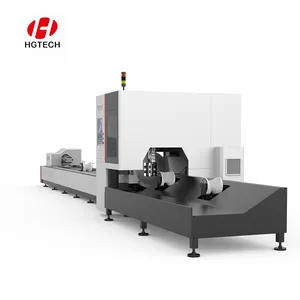 High Power 2kw/ 3kw 6kw Grote Schaal Metalen Plaat Ronde Vierkante Pijp Lasersnijder Cnc Buis Fiber Lasersnijmachine Te Koop