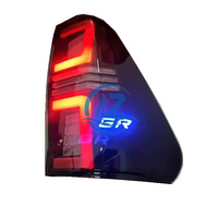 Nouvel ensemble de feux arrière LED Hilux Revo 4x4 2015-2025 avec lentille transparente et logo GR ROCCO, conception nouvelle