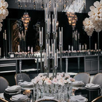 Bougeoirs en acrylique transparent Candélabres pour centres de Table de mariage Décoration Chandelier Bougeoirs pour mariage