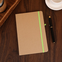 Carnet de notes écologique en papier recyclé format A5, réutilisable, avec logo personnalisé, style professionnel, cadeau promotionnel, impression offset