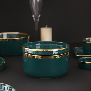 Venta Directa <span class=keywords><strong>de</strong></span> Fábrica, Tazón y Plato <span class=keywords><strong>de</strong></span> Porcelana Azul Oscuro para <span class=keywords><strong>Desayuno</strong></span>, Económicos, Duraderos y Ecológicos, Personalizables - Product Image 3