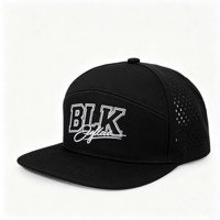Gorras Snapback Personalizadas de Alta Calidad OEM con 7 Paneles, Parche de Goma con Logotipo, Resistentes al Agua, con Orificios Cortados con Láser