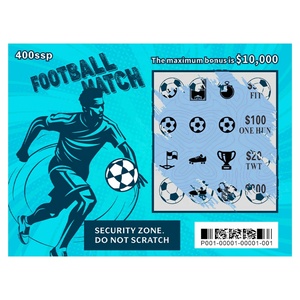 Boletos de Lotería Rasca y Gana de la Europa League, Lotería Deportiva de Fútbol, Tarjetas de Impresión DIY, Boletos de Lotería Rasca y Gana Personalizados - Product Image 5