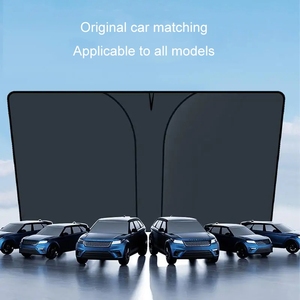 Phổ 145x90cm xe phía trước kính chắn gió dù để che nắng đầy màu sắc laser cách nhiệt Kem chống nắng làm mát ô - Product Image 5