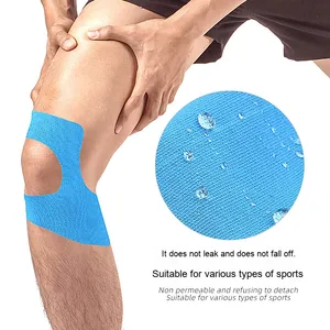 Bande de kinésiologie prédécoupée Patch musculaire élastique coton <span class=keywords><strong>Kinesio</strong></span> genouillère Bandage Patch ruban de sport - Product Image 3