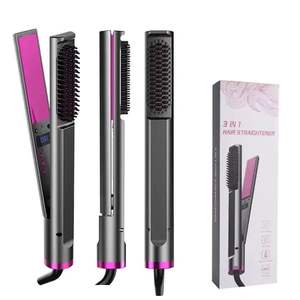 Chuyên Nghiệp Tóc Ép Tóc Hồng Ngoại Và Hơi Nước Phẳng Sắt Salon Gốm Tóc Ép Tóc Thẳng Curler Cho Kiểu Tóc - Product Image 2