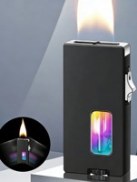 Encendedor de Cigarrillos de Gas a Prueba de Viento, Clásico, de Acero, Recargable con Butano, Llama Ajustable, Resistente, Ecológico, Ideal para Regalos Personalizados