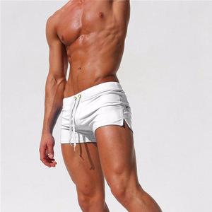 กางเกงว่ายน้ำขาสั้นทรงสี่เหลี่ยมสำหรับผู้ชาย พร้อมซับใน แห้งเร็ว กระชับรูปร่าง เหมาะสำหรับออกกำลังกาย - Product Image 2