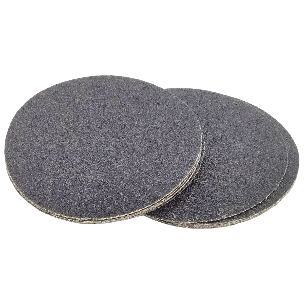 Disco de lijado para mármol, papel de lija adhesivo abrasivo redondo de carburo de silicio negro psa de 5 pulgadas