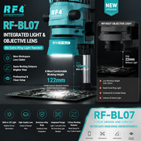 Lampe RF4 BL07 et objectif intégrés, sans lumière supplémentaire, facile à utiliser, distance inaltérée, gain de place pour microscope stéréo