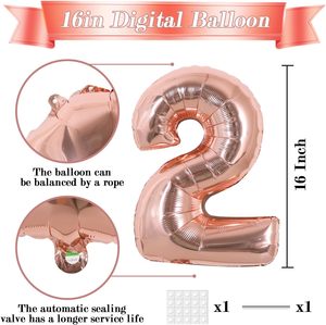 Wholesale Thick 40-Inch Helium Number Balloons Aluminum Foil Halloween <b>Graduation</b> Baby Shower Wedding Mother's Day <b>Decoration</b> - Product Image 2