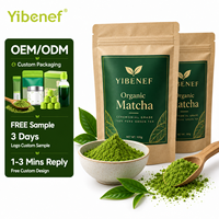 Poudre de Matcha de qualité cérémonielle Yibenef, 25 kg en vrac, biologique certifié USDA et ISO 22000, vente en gros pour les distributeurs